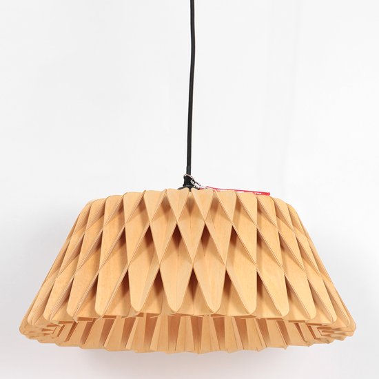 Anne Lighting – Hängeleuchte – Maze – natur – Holz – Ø 46 cm – E27 – 3490E