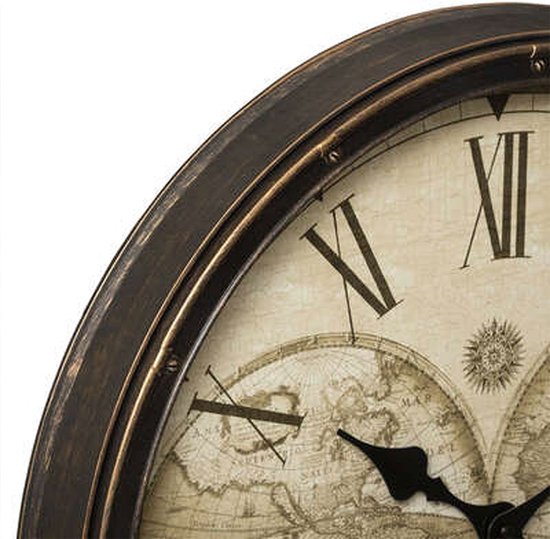 Uhr – Wanduhr – Weltzeituhr, Durchmesser 51 cm – Hochwertige Uhr