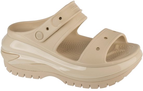 Crocs Classic Mega Crush Sandalen, beige, EU 38–39