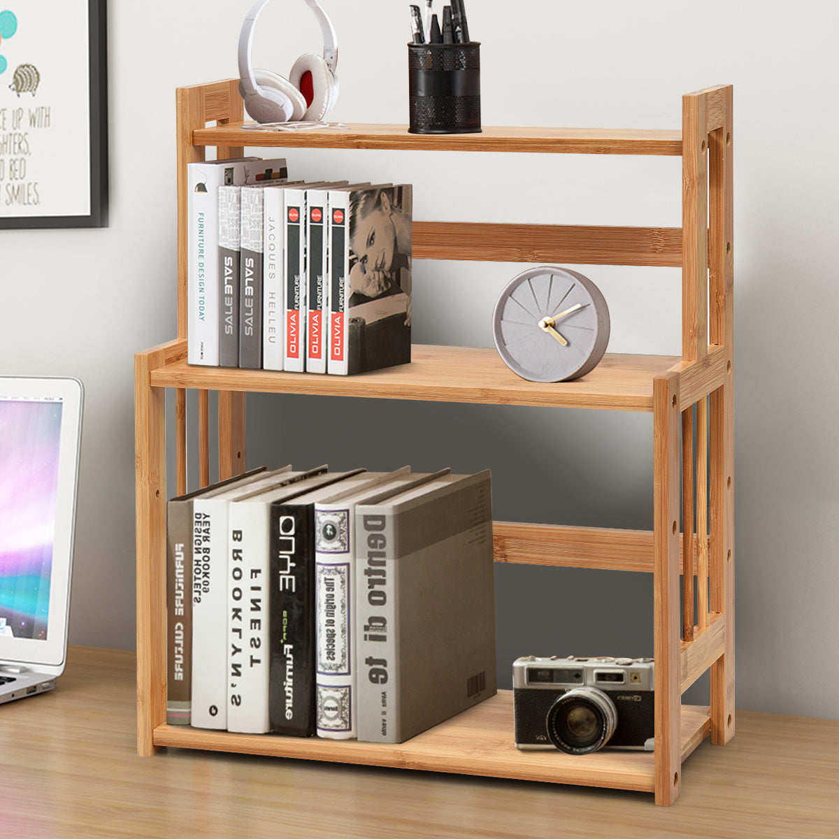Coast Countertop Organizer - Gewürzregal/Aufbewahrungsregal - 41,5 x 18 x 50 cm - Braun