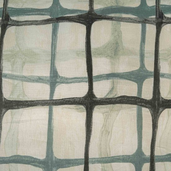 Kayori Yasu Bettbezug aus Baumwolle – 200 x 200–220 + 2 Kissenbezüge – Doppelbett – Einzigartiges Muster – Blau