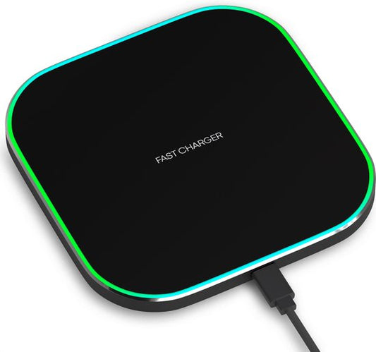 Strex Wireless Charger 15W - Inklusive Kabel - QI-Schnellladegerät - Wireless Charger - Schnellladegerät - LED-Anzeige