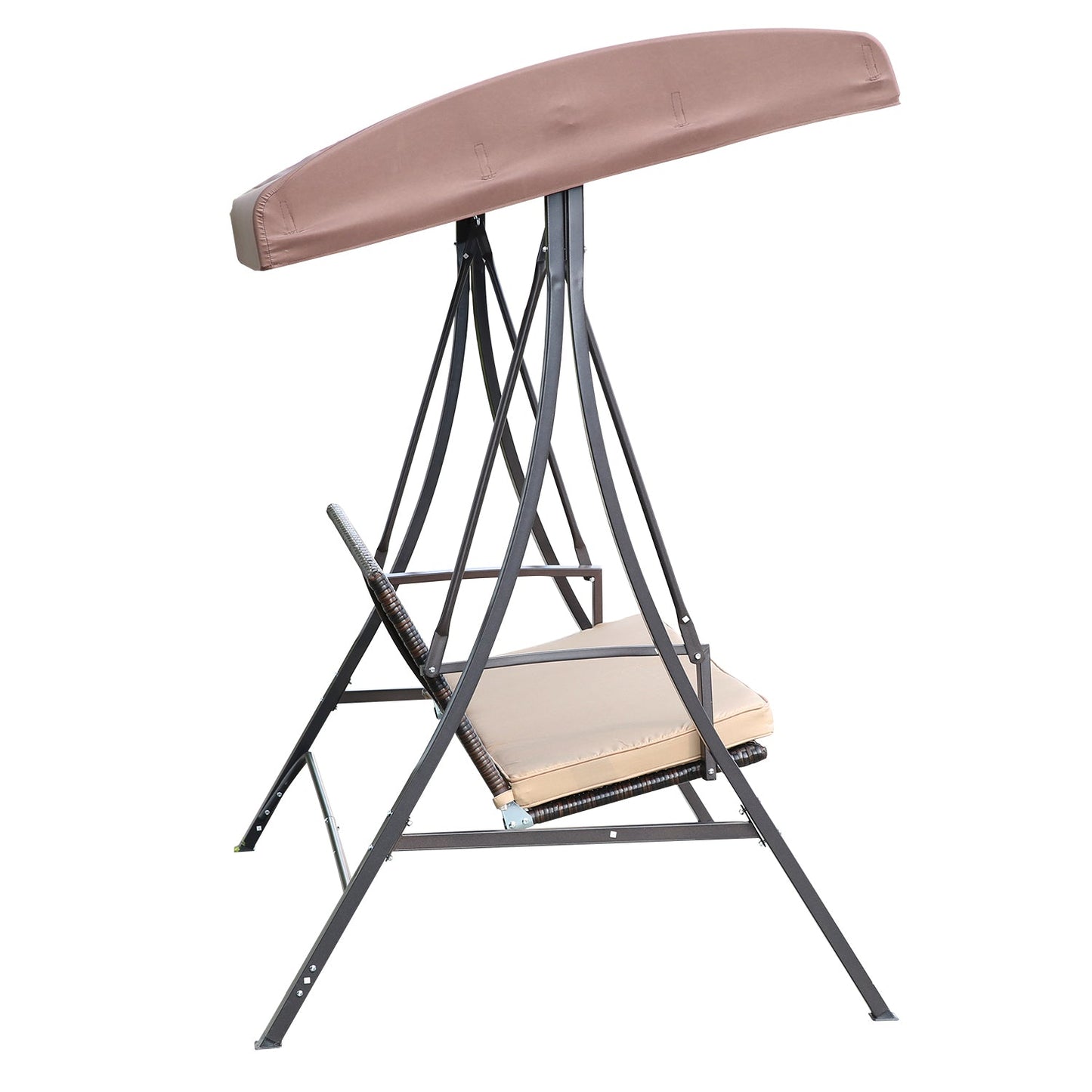 Angel Living Hollywood 3-Sitzer-Schaukelstuhl - Mit Sonnendach - 193 x 118 x 175 cm