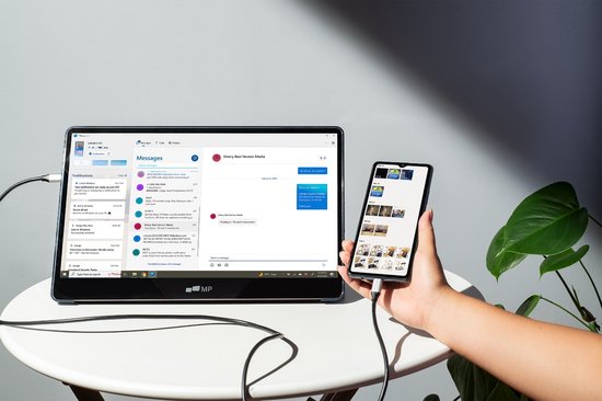 Mobile Pixels – OLED – Glance Plus – 15,6-Zoll-Laptop-Monitor mit Klapphülle