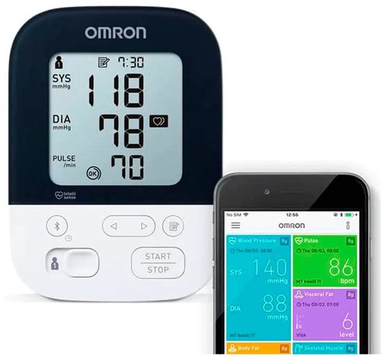 Omron M4 Intelli IT – Oberarm-Blutdruckmessgerät – Manschettenumfang: 22–42 cm