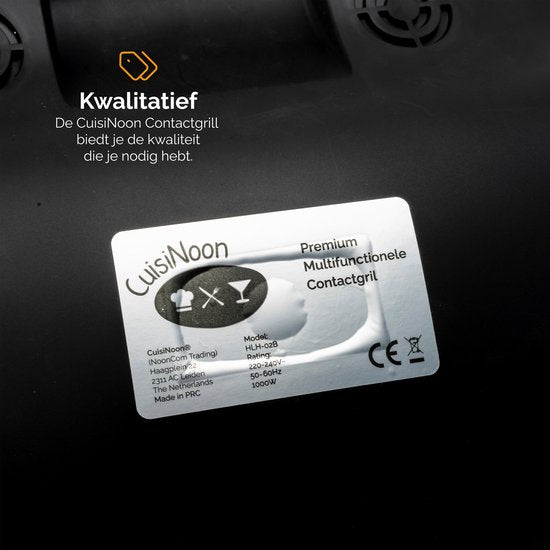 CuisiNoon - Multifunktions-Waffeleisen, Toasti-Gerät und Grillgerät - 1000W