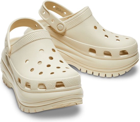 Crocs Mega Crush Clog Unisex – Beige – Größe 39–40 (EU)