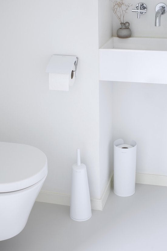 Brabantia ReNew Toilettenzubehör-Set – 3-teilig – Weiß