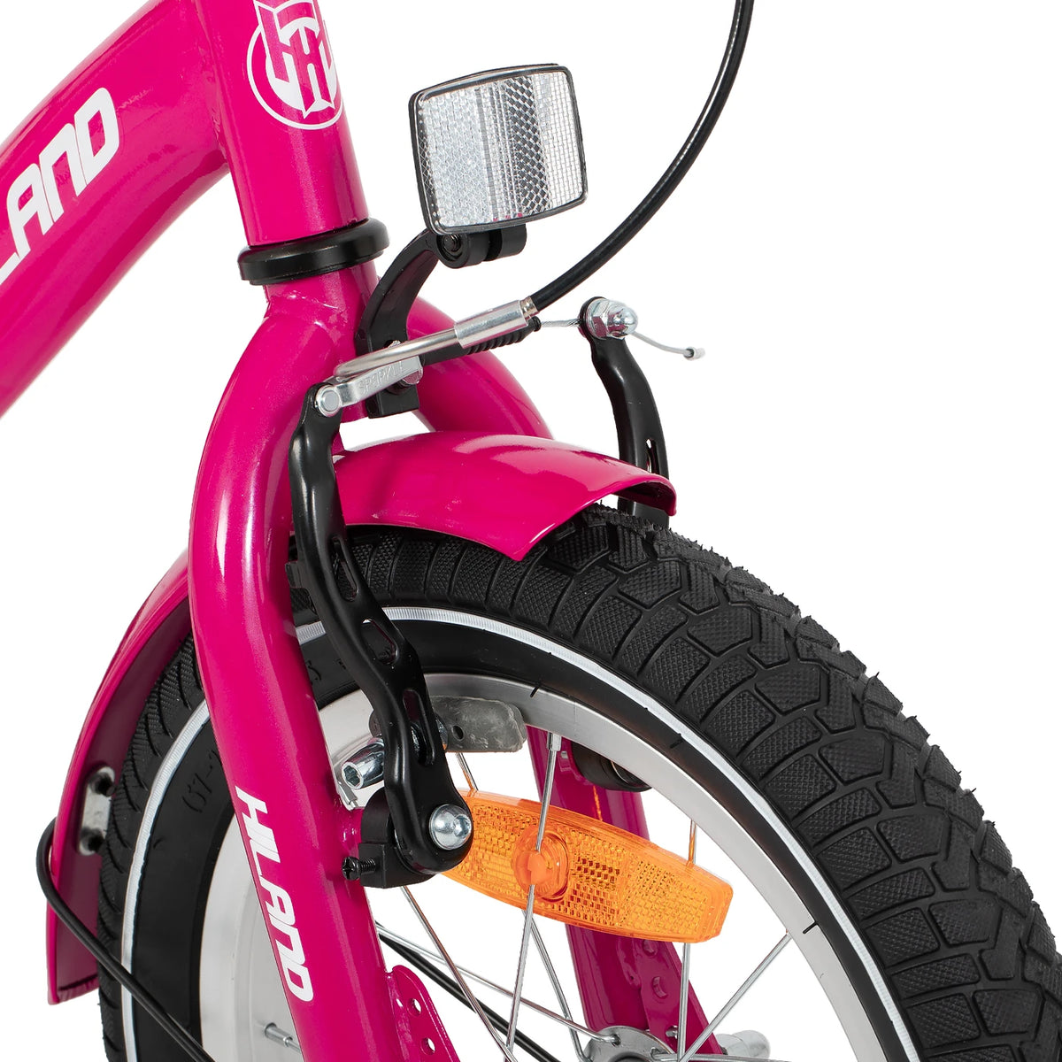 Hiland Starry Kinderfahrrad 12 Zoll – Rosa – mit Stützrädern, 2–7 Jahre