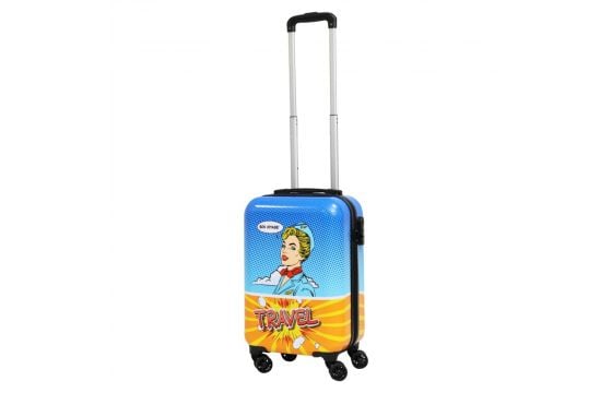 Excellent Houseware - Handgepäckkoffer - inkl. Zahlenschloss und Packriemen - 27 Liter - 32,5 x 21 x 45 cm - gemischte Farben
