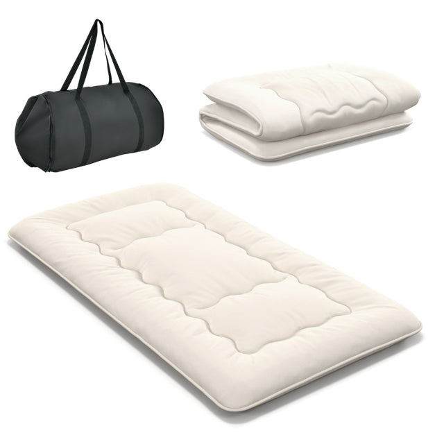 Coast Bodenmatratze - waschbar - Mikrofaser & Polyester - 200x90x10cm - Beige