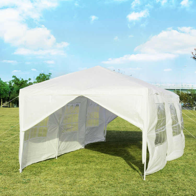 Coast Garten Pavillon 3x9m Party Zelt Garten Tat UV Schutz Zelt weiß