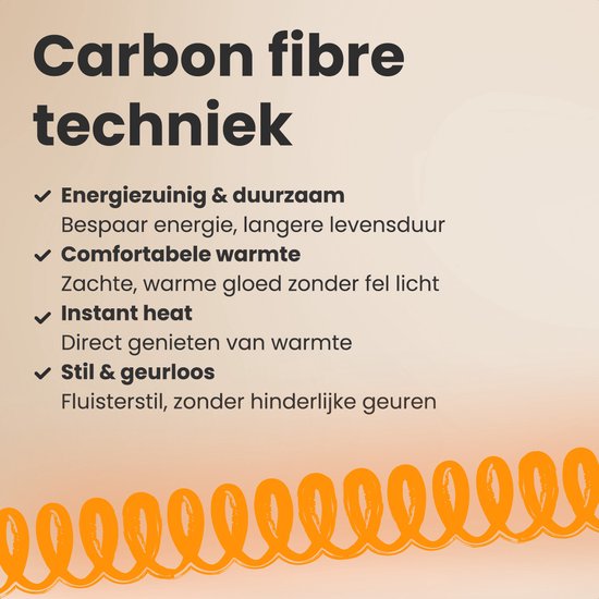 Auronic Terrassenstrahler - Infrarotheizung - Touch Display - 10m2 - Elektrisch - 2000W - Fernbedienung - 9 Stufen - Schwarz