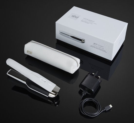ghd – Unplugged Cordless Styler Glätteisen – Weiß