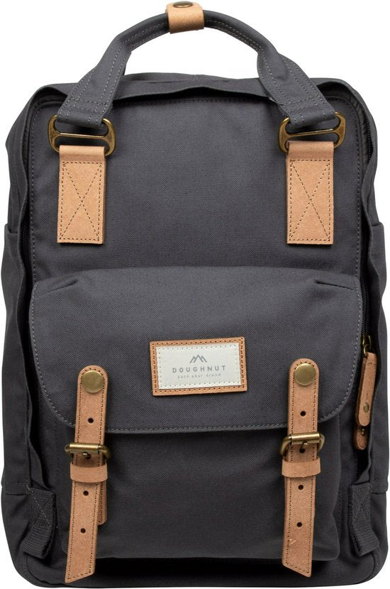 Doughnut Laptop-Rucksack / Rucksack / Schultasche - 14 Zoll - Macaroon PFC frei - Anthrazit
