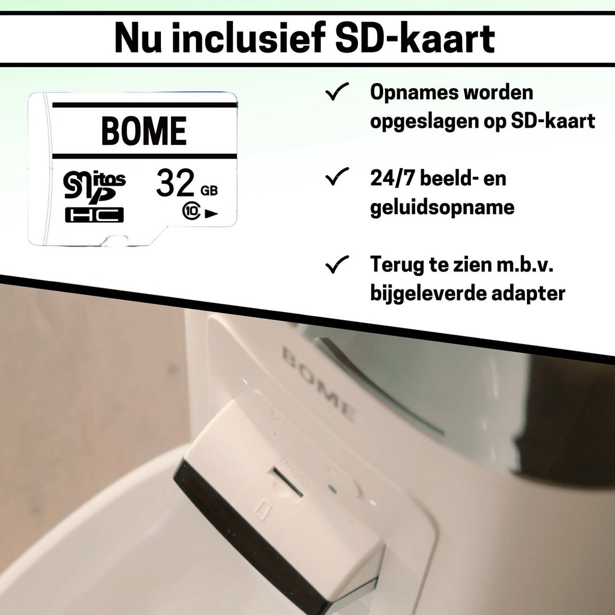 BOME - Ferngesteuerter Futterautomat für Katzen und Hunde - Kamera und Audio inkl. SD-Karte - Schwarz