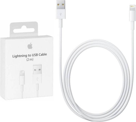 Apple – Lightning-Ladekabel – USB-A auf Lightning – 12 W – 2 m – Weiß