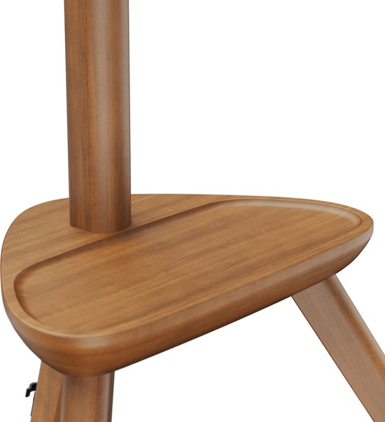 VDD TV-Ständer - Bodenständer - Studio-Stativ - Staffelei Design - bis zu 65 Zoll - Braun