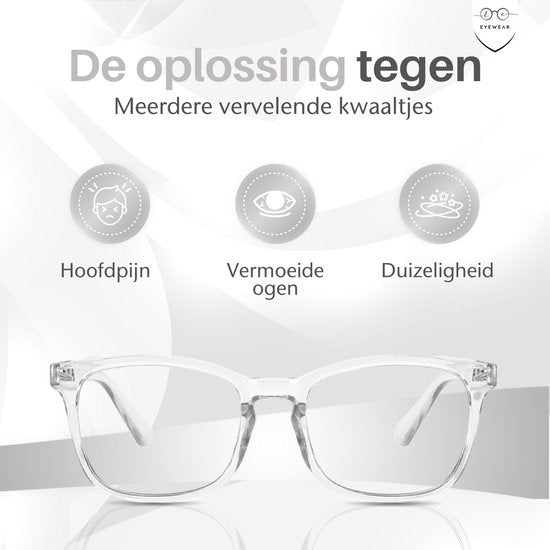 LC Eyewear Computerbrille - Blaulichtfilter - Blaulichtbrille - Displaybrille - Design - Unisex - Transparent
