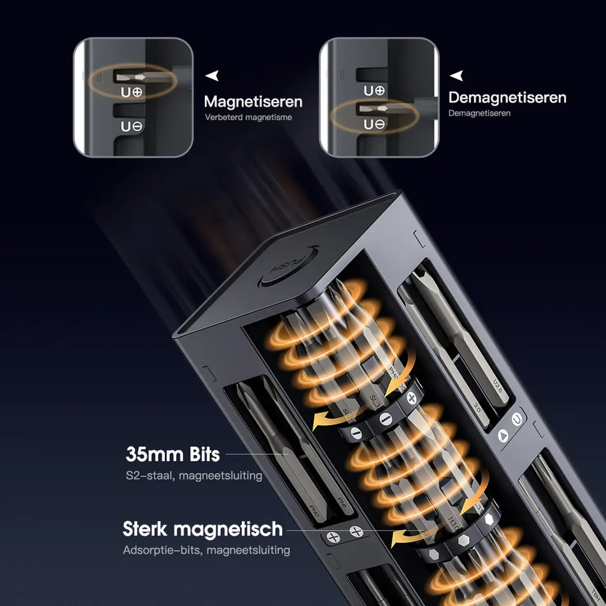 EasyWox 57-in-1-Elektro-Präzisionsschraubendreher – Grau