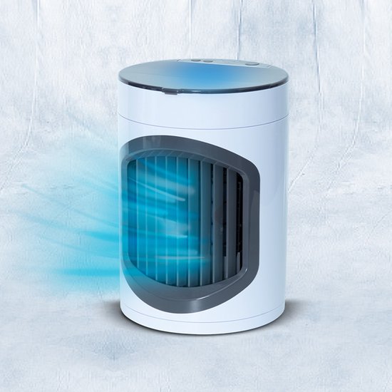 Livington SmartChill weiß – tragbarer Luftkühler – Wasserkühlung – Luftkühler – 3 Geschwindigkeitsstufen – 12 Stunden Kühleffekt