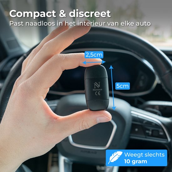 Nuvance CarPlay-Dongle – Kompatibel mit Android Auto und CarPlay – 2-in-1 – Bluetooth-Dongle – CarPlay kabellos – USB und USB-C