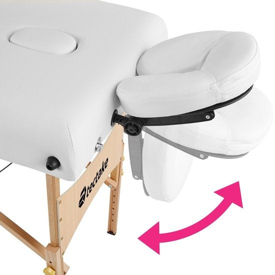 tectake - Massageliege Behandlungsliege - 7,5 cm hohe Matratze + Rollenkissen und Tragetasche - Behandlungsliege - inkl. Aufbewahrungstasche - faltbar