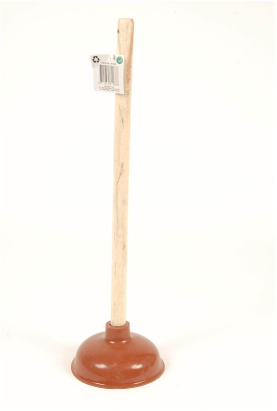 Einfacher Gummi-Abflussreiniger mit Holzstiel