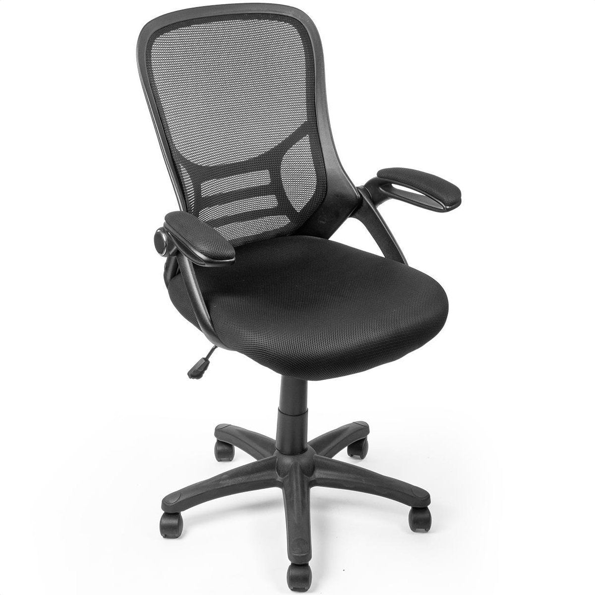 LifeGoods Ergonomischer Bürostuhl - Schreibtischstuhl - Verstellbar - Erwachsene - Schwarz