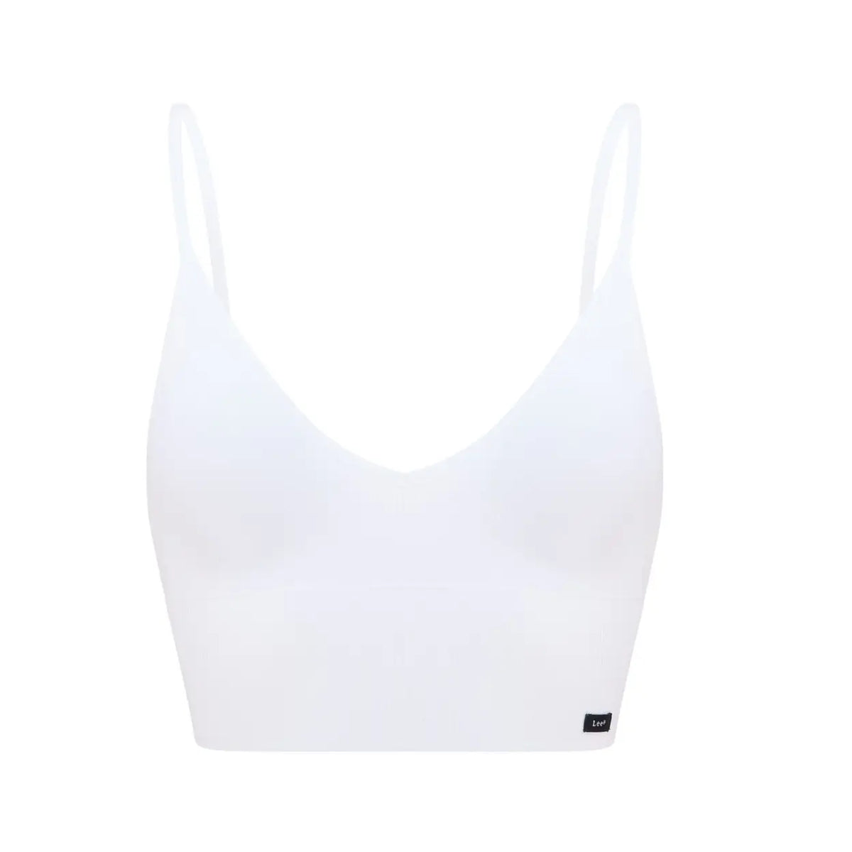 Lee ärmelloses Longline-Croptop „Flora“ – weiß – Größe S