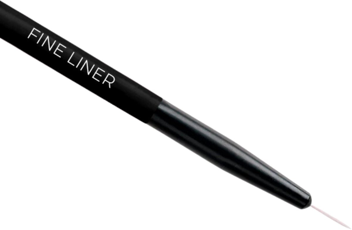 Moods Gellac Fine Liner Black - 8 cm Präzisionspinsel für Nailart und Gellack - Ultradünne Linien und detaillierte Designs