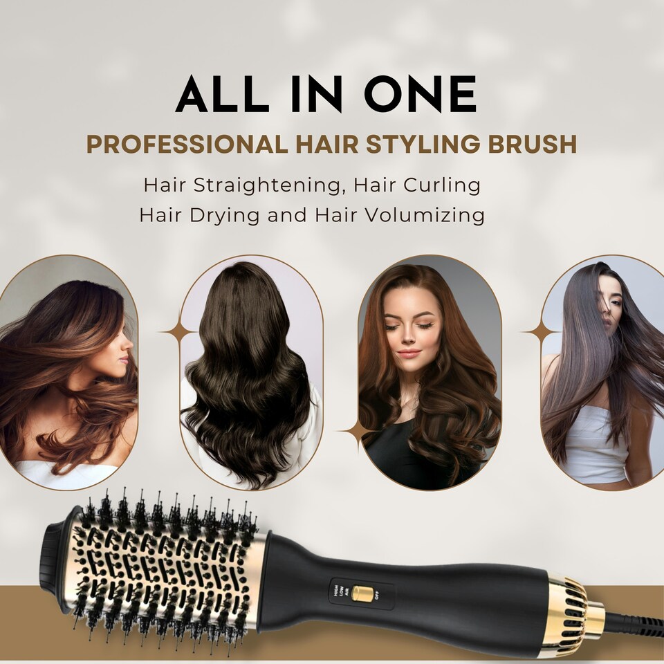 ERTH SKINCARE All-in-One Profi-Haarstyling-Bürste