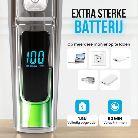 Strex Bartschneider - 14 in 1 Set - Kabellos & Wasserfest - Multigroomer / Bodygroomer / Trimmer
