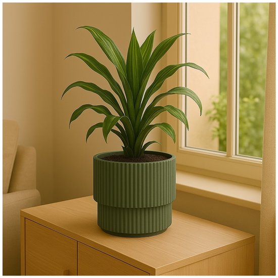 No Brand Blumentopf „Milly“ D40 cm grün – Kunststoff