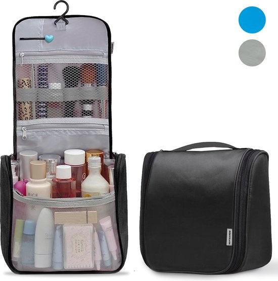 TRVLMORE Kulturtasche - Hängend mit Haken - Unisex - Schwarz