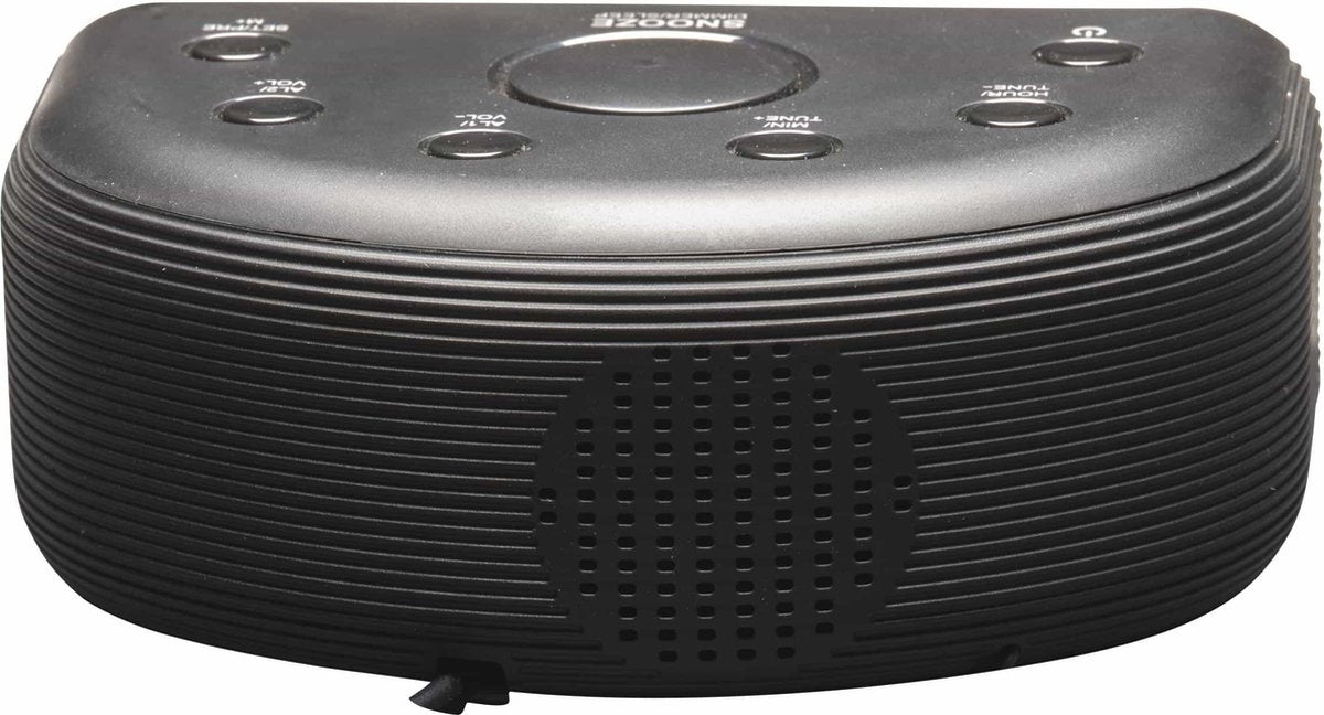 Denver - CR430 - Radiowecker - Schlummer-/Schlaffunktion - Digitaler Wecker - FM-Radio - Schwarz