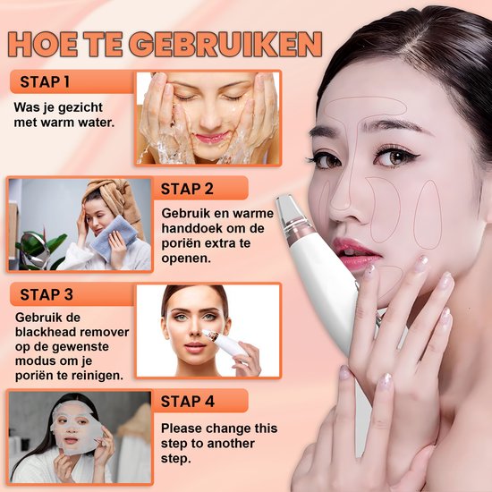 TibaGoods Premium Mitesserentferner I Porenreiniger mit 6 Aufsätzen Mitesser entfernen | Akne | Komedonenlöffel | Hautpflege