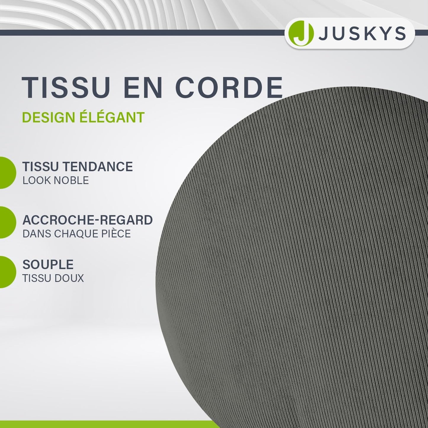 Juskys Esszimmerstuhl mit Armlehne - 120 Kg Kapazität - 61 x 57 x 85 cm - Hellgrau