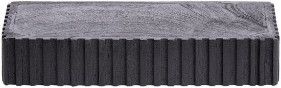 Light & Living Wandregal Gatura Mangoholz, 40cm - Schwarz