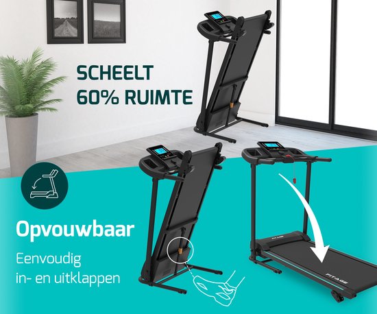FITAGE - Laufband - 12 km/h - 3 Steigungen - elektrisch