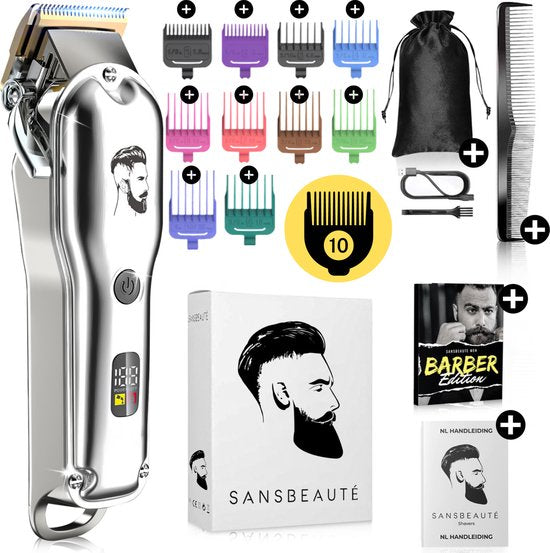 Professionelle kabellose Haarschneider - Haarschneider Herrenkopfhaar - Cheveux Haar - Haartrimmer - Friseur Haar Maschine - Haarschneider - Bart - Trimmgerät - Barbier Haarschneider - Barbier Trimmer - Friseur Kit