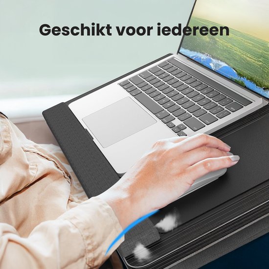 Laptop-Kissen - Schoßtisch - Verstellbar - Ständer für Heimarbeit - Betttisch - Laptop- und Tablet-Ständer - Mit Telefonständer