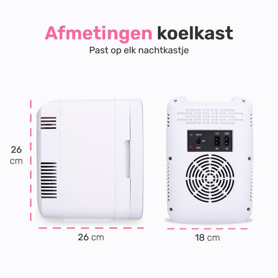 Soft & Silky Skincare Kühlschrank - Inkl. Roller - Mini - Make-up Organizer - Make-up Kühlschrank - Kosmetik & Hautpflege