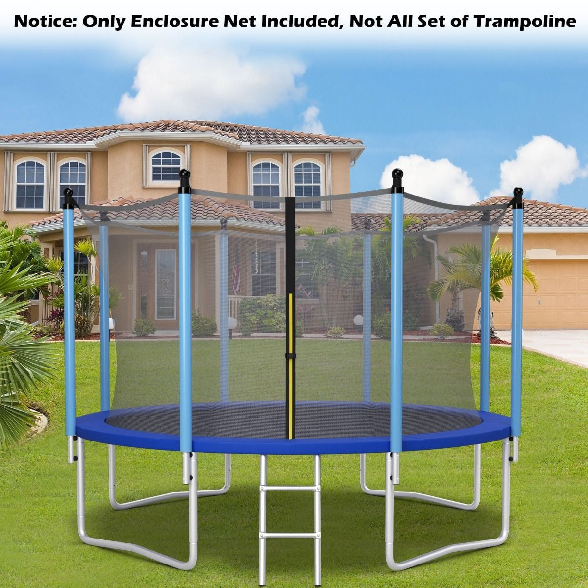 Coast Trampolin Sicherheitsnetz - Ã˜366 cm - für Gartentrampoline - Schwarz