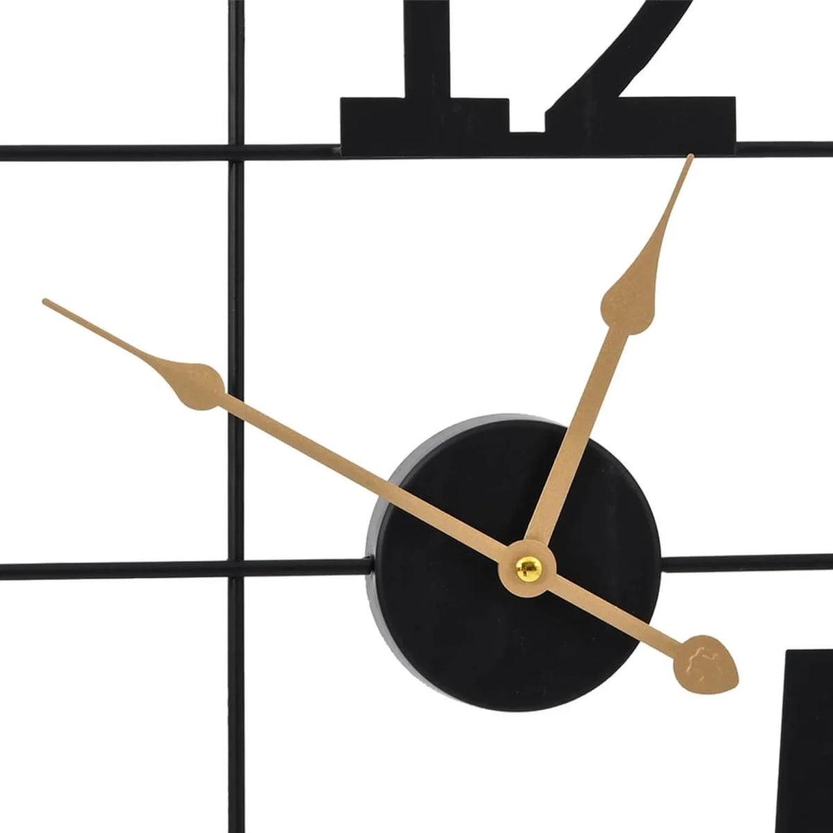 VidaXL Wanduhr Ø 50 cm – Geräuschloses Uhrwerk ohne Ticken – Rustikales Zifferblatt mit Maserung – Schwarz, Eisen