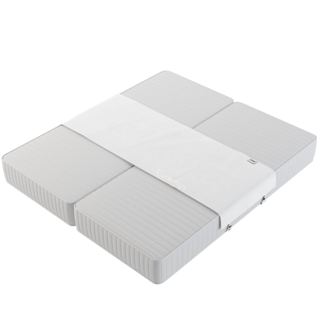 Earkings Bett Binder - 235x50cm - Weiß