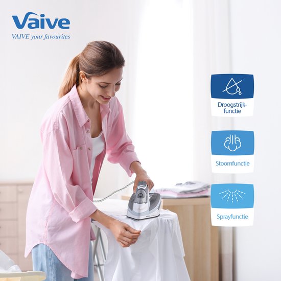 VAIVE SteamMaster 2600 Iron - Dampfbügeleisen - Dampfbügeleisen - 2600W - 350 ML - Sprüh- und Dampfstoßfunktion