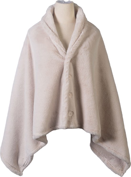 Cape Oxford – 75 x 150 cm – Superweich und herrlich warm – Kunstfell 500 g/m² – Beige
