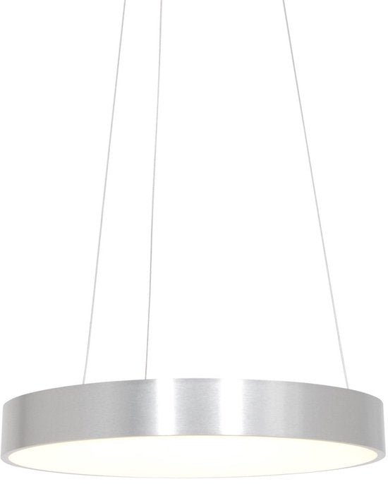 Hängeleuchte Ringlede 2695ZI, silber, rund, 48 cm, höhenverstellbar, aus Kunststoff und Stahl, modernes Design von Steinhauer für den Innenbereich