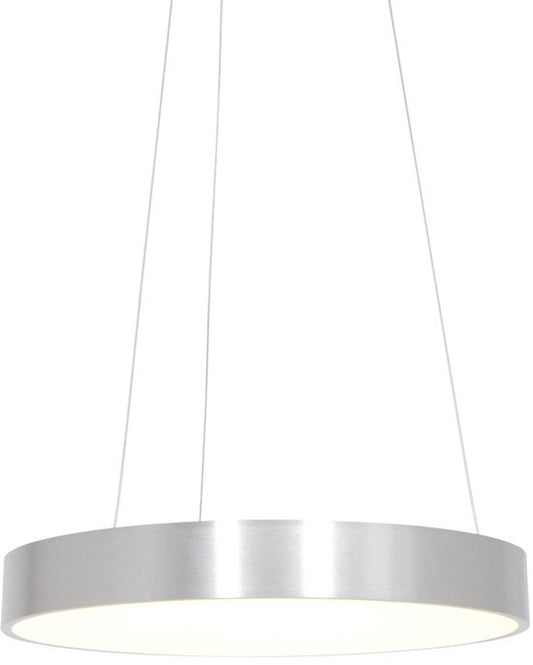 Hängeleuchte Ringlede 2695ZI, silber, rund, 48 cm, höhenverstellbar, aus Kunststoff und Stahl, modernes Design von Steinhauer für den Innenbereich